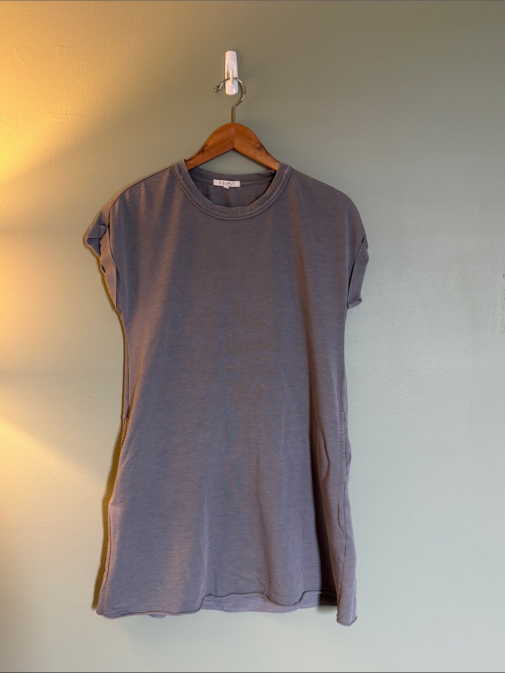 Z Supply Lilac T-Shirt Mini Dress